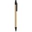 Kugelschreiber Plarri (schwarz, natur) (Art.-Nr. CA421903)