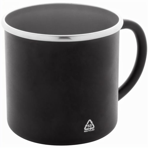 Tasse aus recyceltem Edelstahl Hossa (Art.-Nr. CA439124) - Einwandige Tasse aus recyceltem Edelstah...