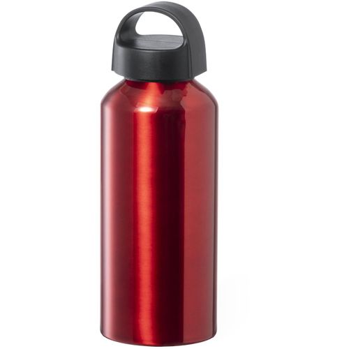 Sportflasche Fecher (Art.-Nr. CA450100) - Sportflasche aus Aluminium mit Tragedeck...