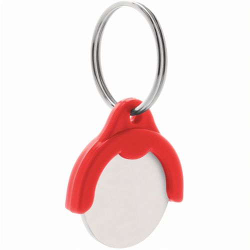 Schlüsselanhänger mit Einkaufswagen-Chip Token (Art.-Nr. CA458755) - Schlüsselanhänger mit Einkaufswagen-Ch...