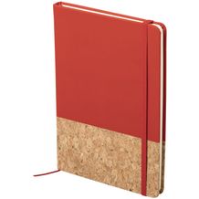 Notizbuch Bluster (rot, natur) (Art.-Nr. CA463768)
