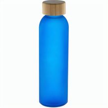 Glas-Trinkflasche Cloody (blau, natur) (Art.-Nr. CA469596)