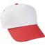 Baseball Kappe Sport (weiß, rot) (Art.-Nr. CA493032)