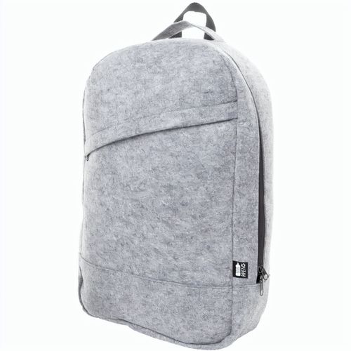 RPET-Filz-Rucksack Refelt Back (Art.-Nr. CA495424) - Rucksack aus RPET Filz mit Reißverschlu...