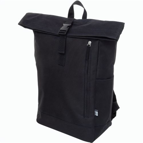 REPT Rucksack Reback (Art.-Nr. CA507148) - RPET-Rolltop-Rucksack mit Schnallenversc...