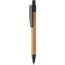 Bambus-Kugelschreiber Colothic (schwarz, natur) (Art.-Nr. CA508381)