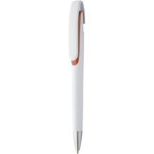 Kugelschreiber Klinch (orange, weiß) (Art.-Nr. CA511412)