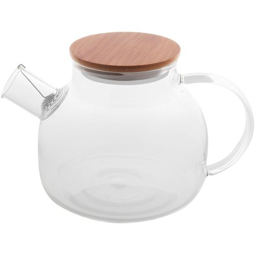 Teekanne aus Glas Tendina (Art.-Nr. CA519191) - Teekanne aus Borosilikatglas mit Bambusd...