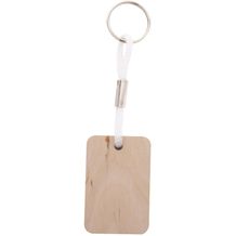 Individueller Schlüsselanhänger Woody Plus D (weiß) (Art.-Nr. CA520243)