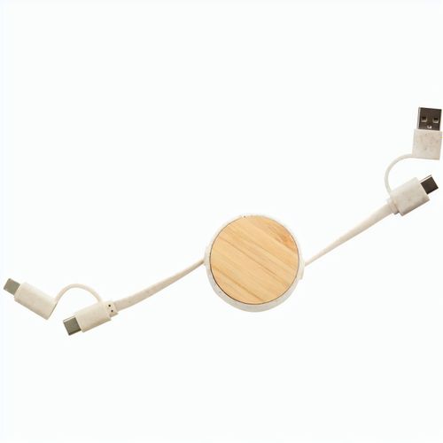 USB Ladekabel Komugo (Art.-Nr. CA524333) - Teleskop-USB-Ladekabel aus ökologischem...