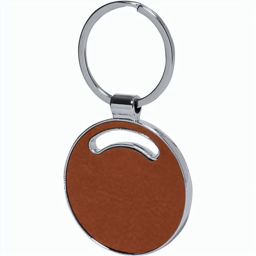 Schlüsselring, Kreis Fostel (Art.-Nr. CA526550) - Schlüsselanhänger aus Metall mit recyc...