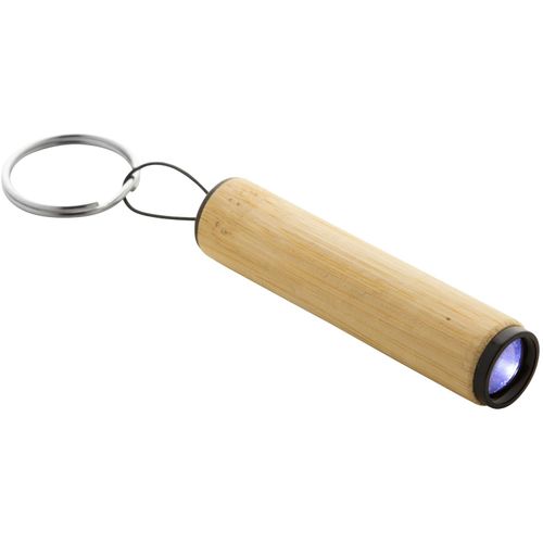 Bambus-Taschenlampe Lampoo (Art.-Nr. CA526912) - Mini-Taschenlampe aus Bambus mit weißer...