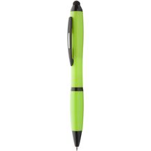 Touchpen mit Kugelschreiber Bampy (lindgrün, schwarz) (Art.-Nr. CA537104)