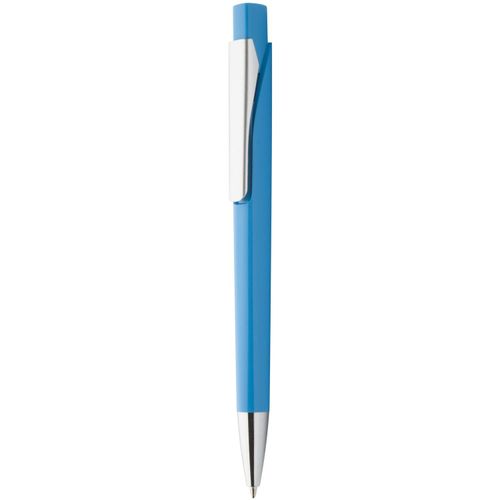 Kugelschreiber Silter (Art.-Nr. CA545076) - Kunststoff-Kugelschreiber mit silbernem...