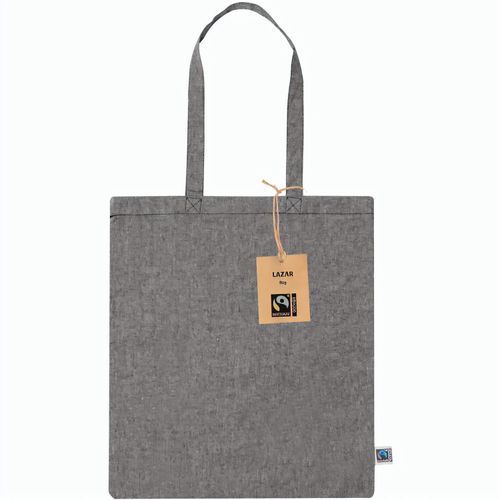 Fairtrade Einkaufstasche Lazar (Art.-Nr. CA546619) - Einkaufstasche mit langen Henkeln aus...