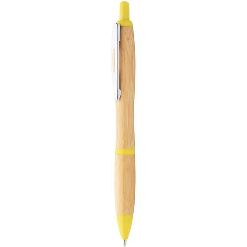 Bambus-Kugelschreiber Coldery (Art.-Nr. CA551839) - Bambus-Kugelschreiber mit farbigen...