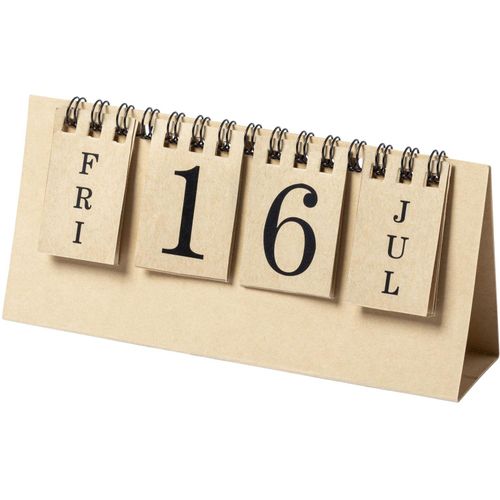 Ewiger Kalender Gadner (Art.-Nr. CA556276) - Ewiger Kalender aus recyceltem Karton.