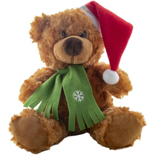 Teddybär Ursus (Art.-Nr. CA610140) - Plüsch-Teddybär mit Weihnachtsmütze u...