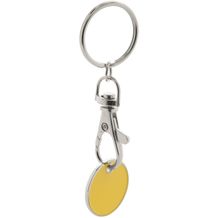 Schlüsselanhänger mit Einkaufswagen-Chip Euromarket (gelb) (Art.-Nr. CA628422)