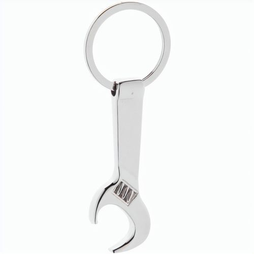 Schlüsselanhänger mit Flaschenöffner Spanner (Art.-Nr. CA632381) - Schraubenschlüsselförmiger Flaschenöf...