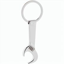 Schlüsselanhänger mit Flaschenöffner Spanner (silber) (Art.-Nr. CA632381)