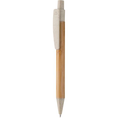 Bambus-Kugelschreiber Boothic (Art.-Nr. CA639437) - Bambus-Kugelschreiber mit Clip und...
