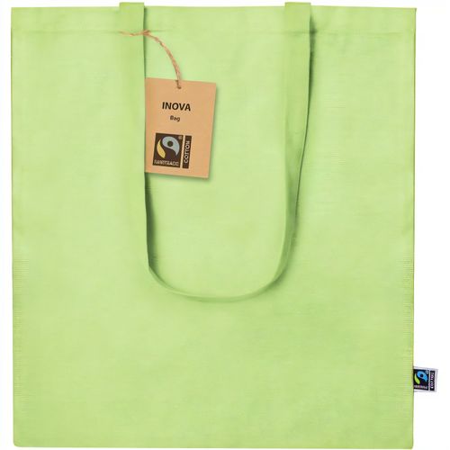 Fairtrade Einkaufstasche Inova (Art.-Nr. CA644963) - Farbige Einkaufstasche mit langen...