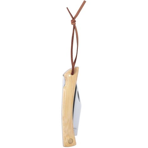 Taschenmesser Sultan (Art.-Nr. CA650390) - Taschenmesser aus Edelstahl mit Bambusgr...