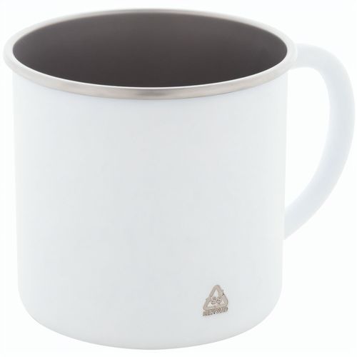 Tasse aus recyceltem Edelstahl Hossa (Art.-Nr. CA658790) - Einwandige Tasse aus recyceltem Edelstah...