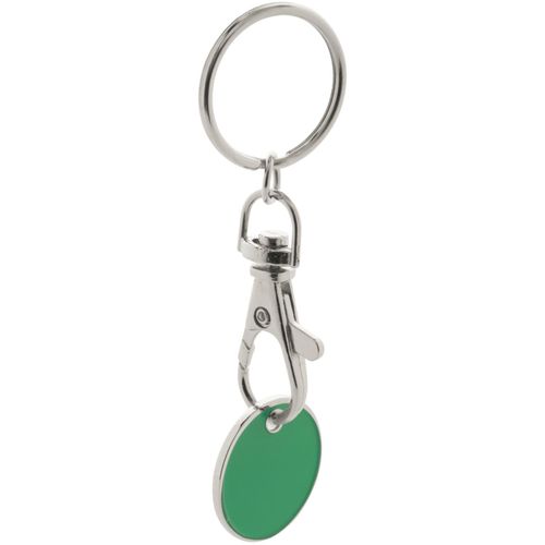 Schlüsselanhänger mit Einkaufswagen-Chip Euromarket (Art.-Nr. CA661303) - Metall-Schlüsselanhänger mit Einkaufsw...