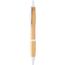 Bambus-Kugelschreiber Coldery (weiß, natur) (Art.-Nr. CA663491)