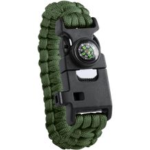 Survivor-Armband Kupra (grün, schwarz) (Art.-Nr. CA674400)