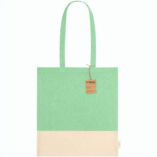 Baumwolltasche Skadi (Art.-Nr. CA678585) - Zweifarbige Einkaufstasche aus recycelte...