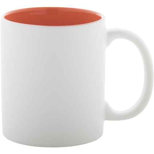 Tasse Revery (Art.-Nr. CA683779) - Weiße Keramiktasse mit farbiger Innense...