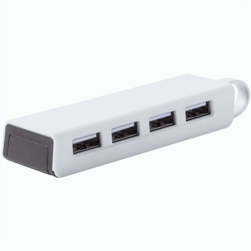 USB-Hub Telam (Art.-Nr. CA694258) - USB-Hub mit 4 Ports und Handyhalter-Funk...