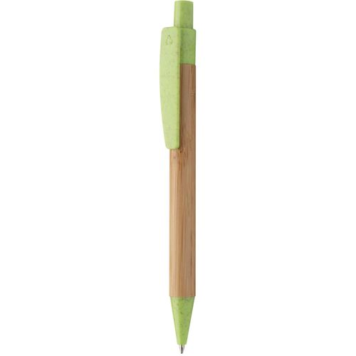 Bambus-Kugelschreiber Boothic (Art.-Nr. CA703838) - Bambus-Kugelschreiber mit Clip und...