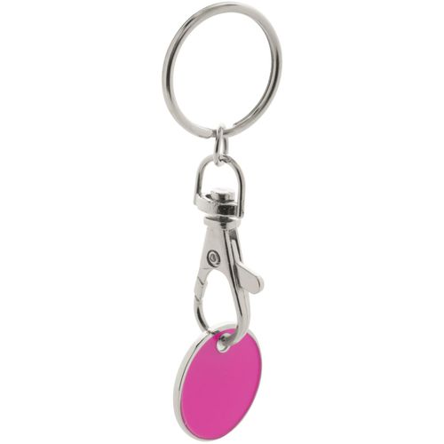 Schlüsselanhänger mit Einkaufswagen-Chip Euromarket (Art.-Nr. CA708241) - Metall-Schlüsselanhänger mit Einkaufsw...