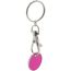 Schlüsselanhänger mit Einkaufswagen-Chip Euromarket (pink) (Art.-Nr. CA708241)