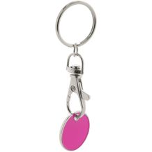 Schlüsselanhänger mit Einkaufswagen-Chip Euromarket (pink) (Art.-Nr. CA708241)