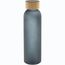 Glas-Trinkflasche Cloody (schwarz, natur) (Art.-Nr. CA717045)