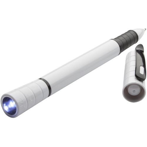 Kugelschreiber Whiter (Art.-Nr. CA718996) - Kunststoff-Kugelschreiber mit LED-Tasche...