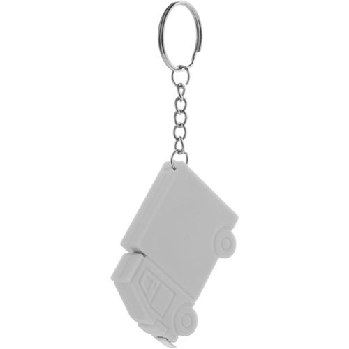 Schlüsselanhänger mit Maßband Symmons (Art.-Nr. CA722669) - Schlüsselanhänger in LKW-Form mit Maß...