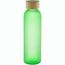Glas-Trinkflasche Cloody (grün, natur) (Art.-Nr. CA723304)