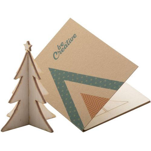 Weihnachtskarte, Tannenbaum Creax Eco (Art.-Nr. CA729440) - Individuelle Weihnachtskarte mit Weihnac...