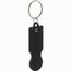 Schlüsselanhänger mit Einkaufswagenlöser RaluCart (Schwarz) (Art.-Nr. CA739872)