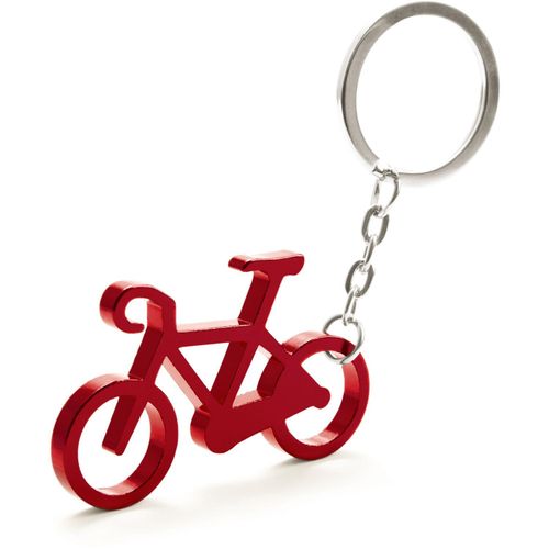 Schlüsselanhänger Ciclex (Art.-Nr. CA741224) - Aluminium-Schlüsselanhänger in Fahrrad...