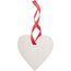 Weihnachtsbaumschmuck, Herz WoXmas (natur, rot) (Art.-Nr. CA743107)