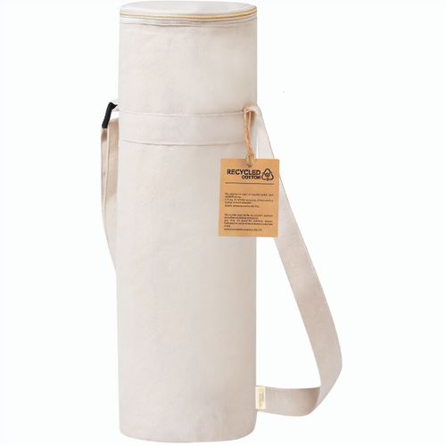 Flaschenkühltasche Sirkin (Art.-Nr. CA748823) - Kühltasche aus recycelter Baumwoll...