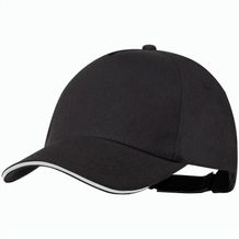 RPET Baseball-Cap Sandrok (Schwarz) (Art.-Nr. CA751821)