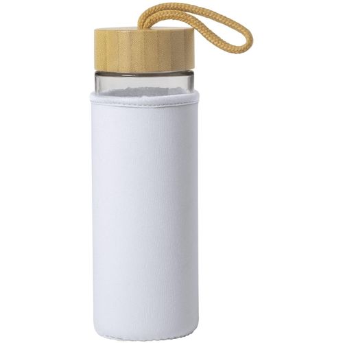 Trinkflasche Lurok (Art.-Nr. CA758269) - Trinkflasche aus Glas mit Bambusdeckel...